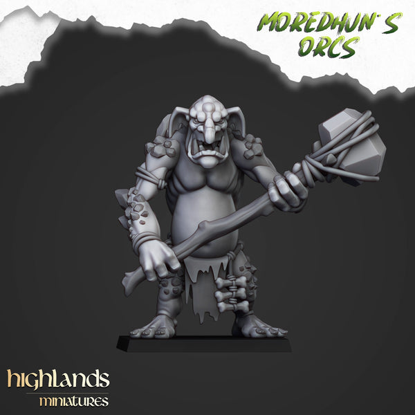 Moredhun's Orcs - Cave Troll Unit by Highlands Miniatures