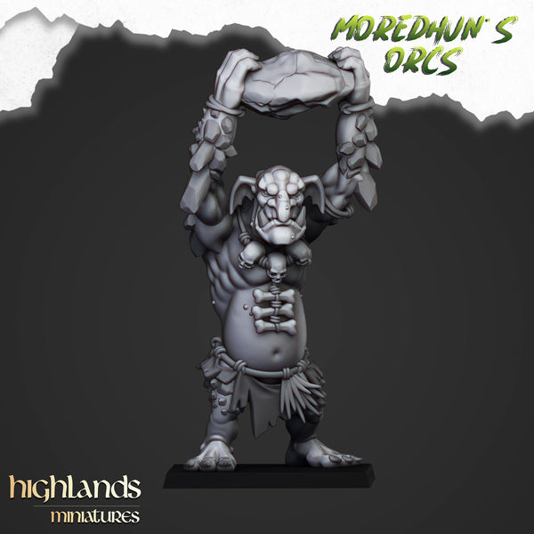 Moredhun's Orcs - Cave Troll Unit by Highlands Miniatures