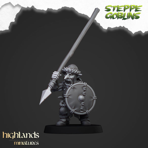 Steppe Goblin with Spears Unit by Highlands Miniatures