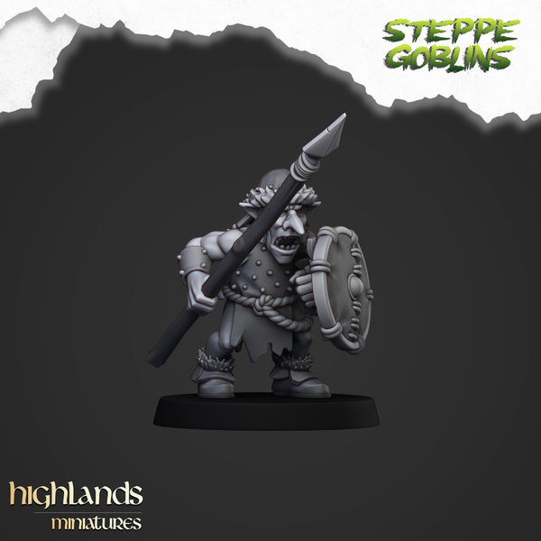 Steppe Goblin with Spears Unit by Highlands Miniatures