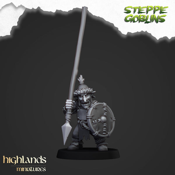 Steppe Goblin with Spears Unit by Highlands Miniatures