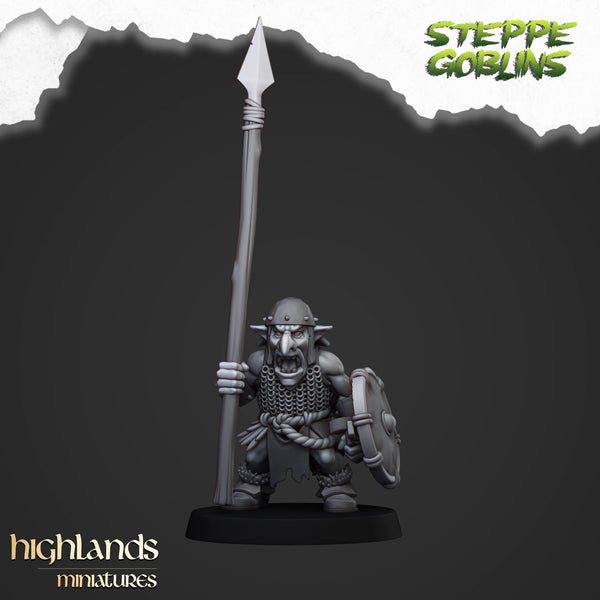 Steppe Goblin with Spears Unit by Highlands Miniatures