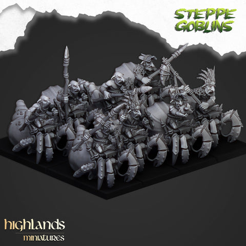 Mounted Coast Goblin unit by Highlands Miniatures