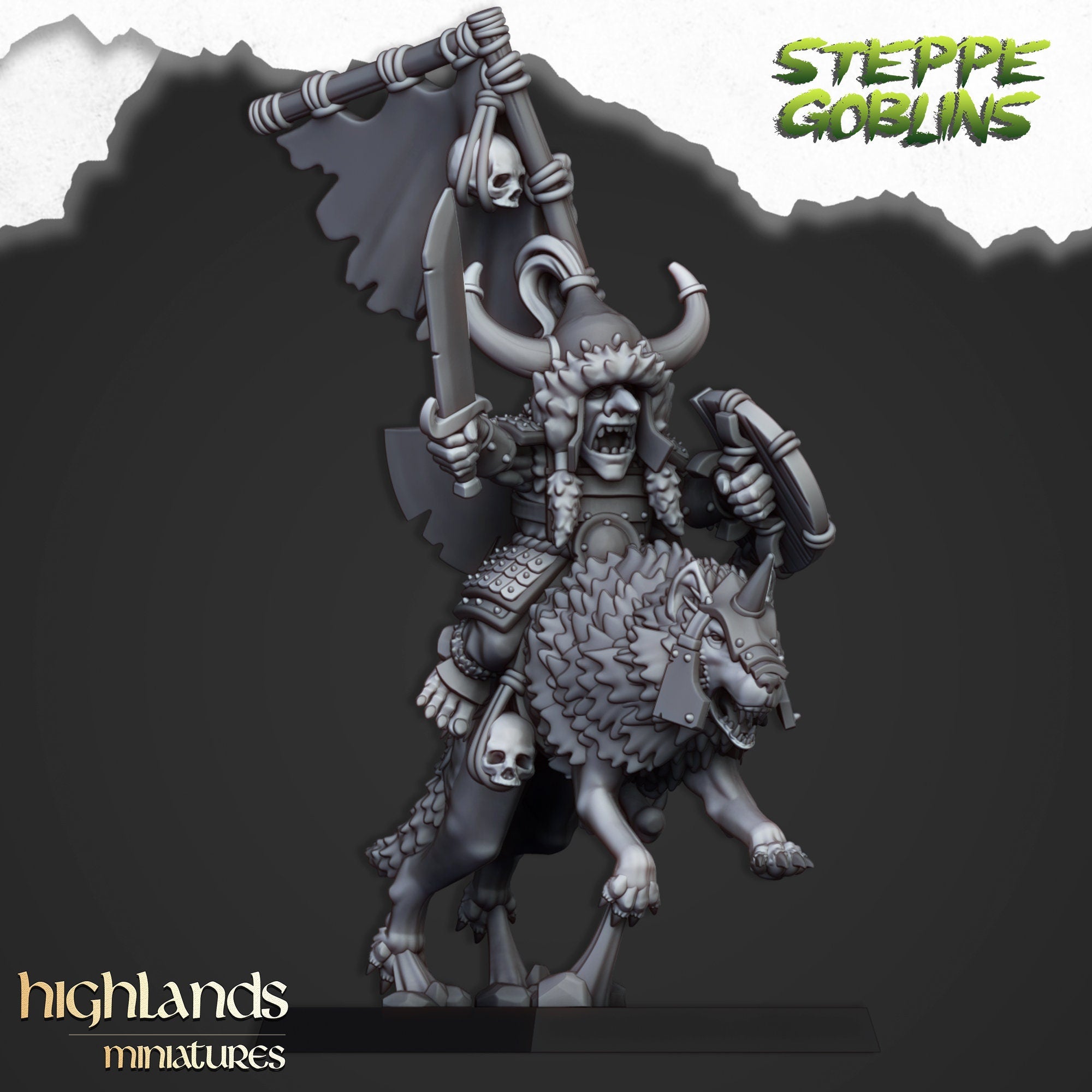 Steppe Goblin Khan by Highlands Miniatures