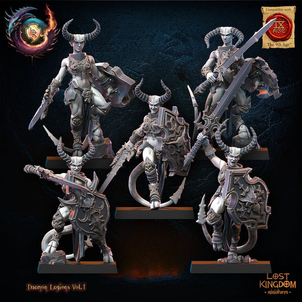 Warriors of the Dark Gods(Daemon Legions) -Succubi by Lost Kingdom Miniature