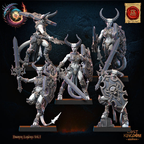 Warriors of the Dark Gods(Daemon Legions) -Succubi by Lost Kingdom Miniature