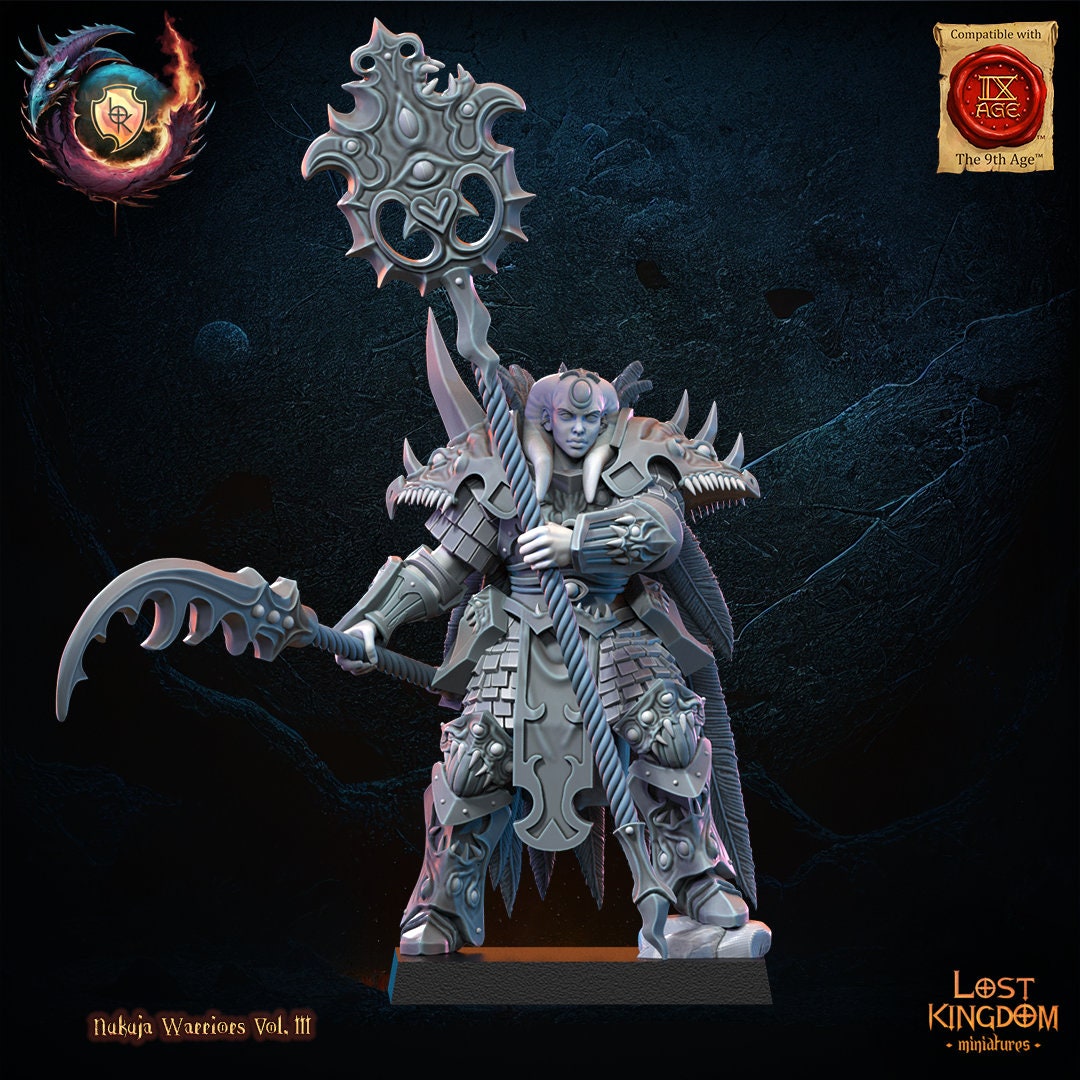 Warriors of the Dark Gods(Nukuja Warriors) - Nukuja Sorceress by Lost Kingdom Miniature