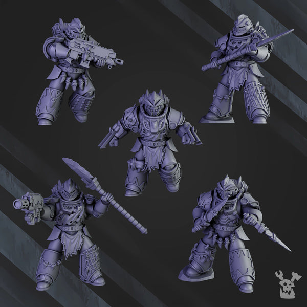 White Megalodon Clan Warrior Squad by DakkaDakka Store