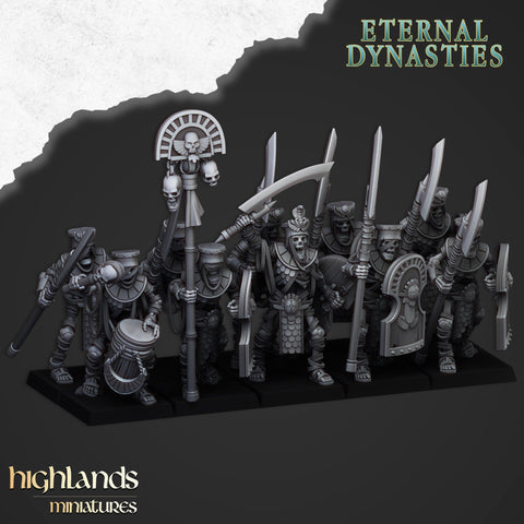 Eternal Dynasties - Ancient Guard With Halberds by Highlands Miniatures