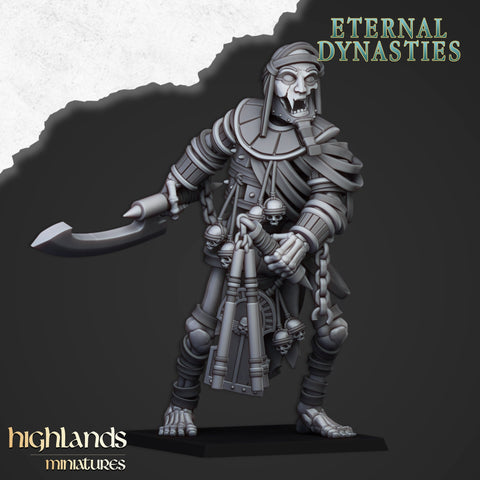 Eternal Dynasties - Ancient Skeletal Collosi With Halberds by Highlands Miniatures