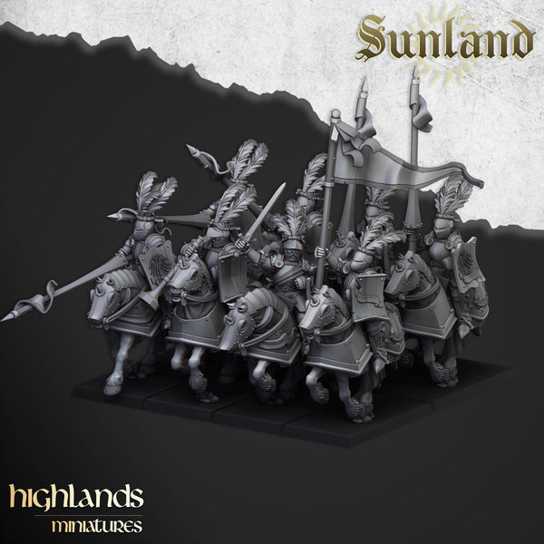 Sunland Knights on Horse By Highlands Miniatures