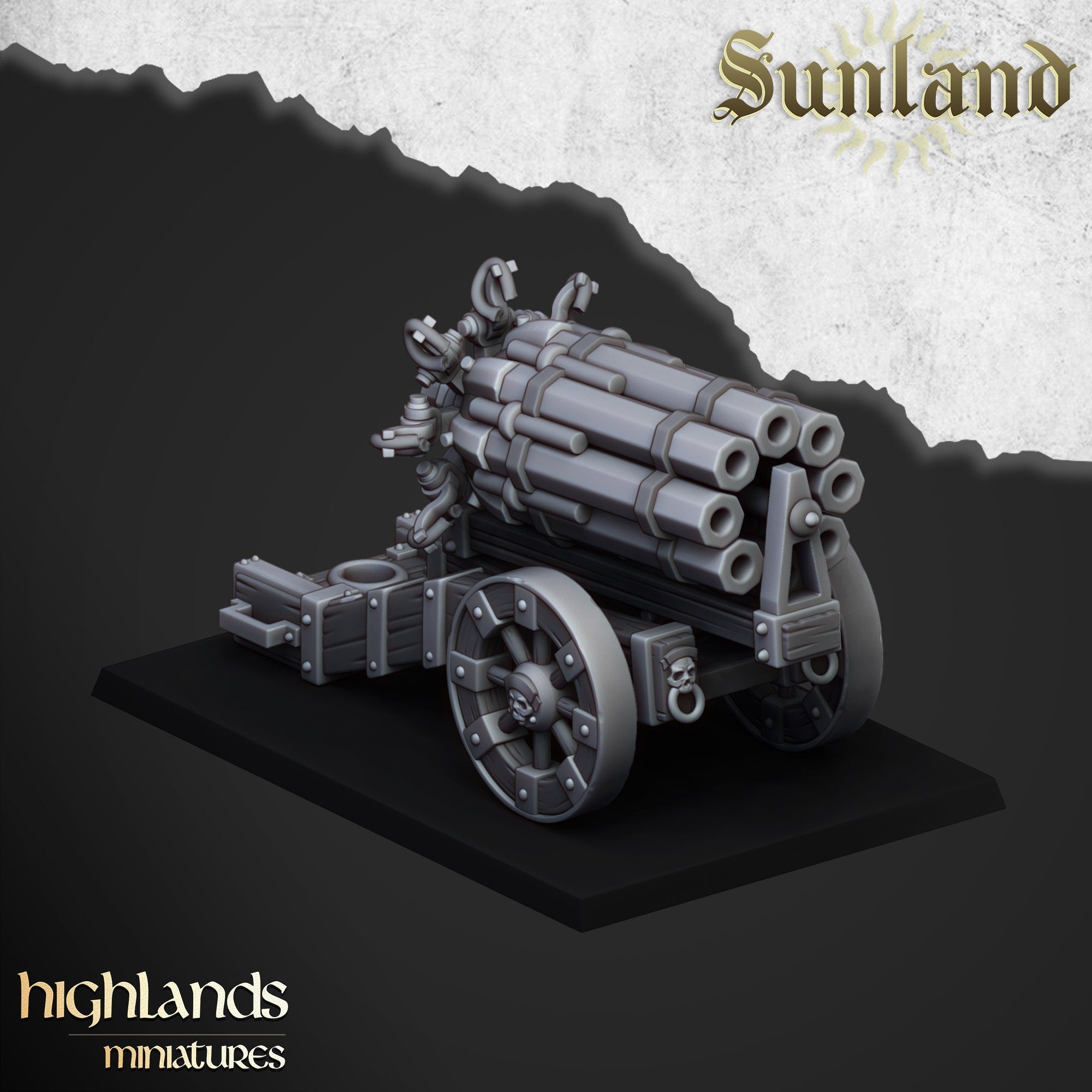 Sunland Great Cannon by Highlands Miniatures