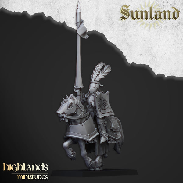 Sunland Knights on Horse By Highlands Miniatures