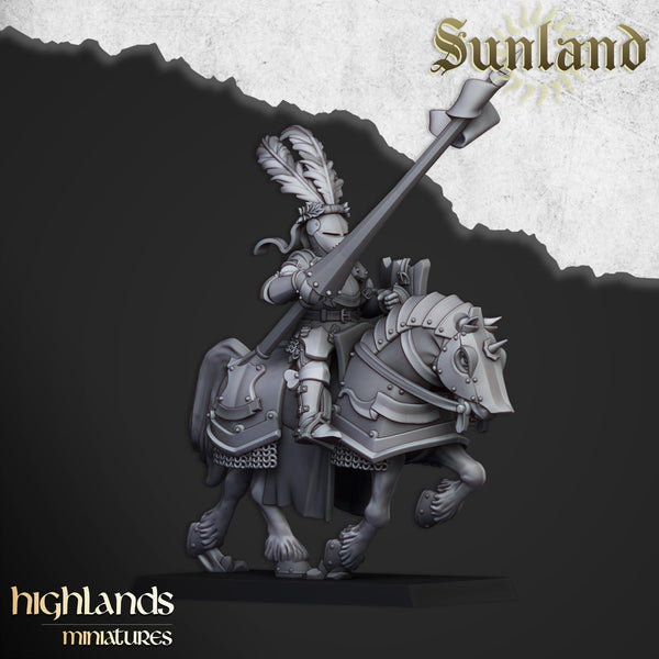 Sunland Knights on Horse By Highlands Miniatures