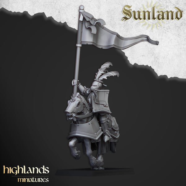 Sunland Knights on Horse By Highlands Miniatures