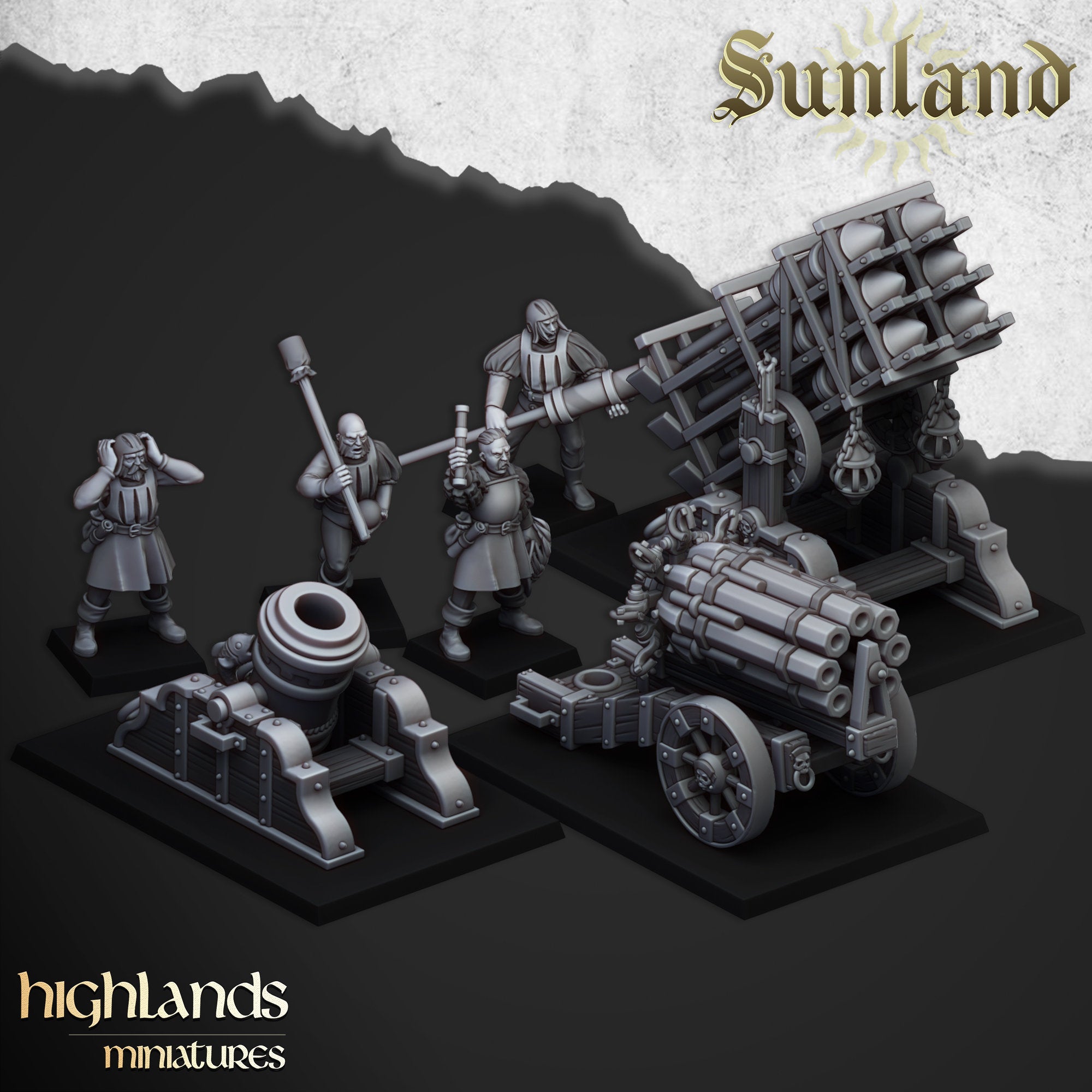 Sunland Great Cannon   by Highlands Miniatures