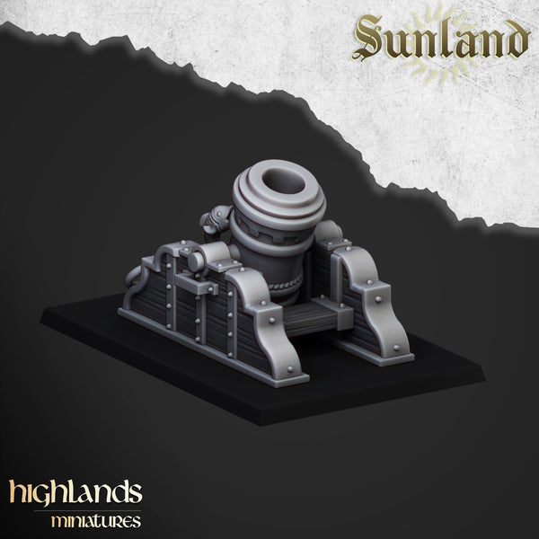 Sunland Great Cannon   by Highlands Miniatures