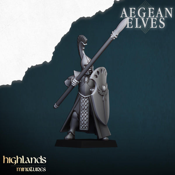 Aegean Elf Spearmen by Highlands Miniatures