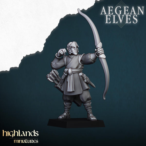 Aegean Elves Archers by Highlands Miniatures