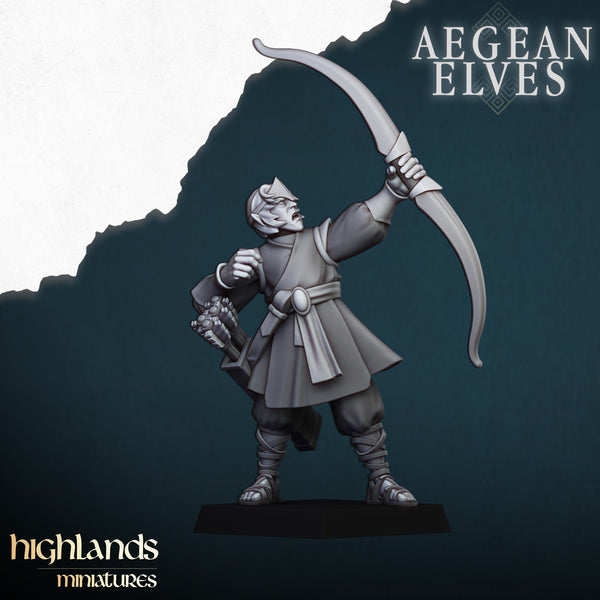 Aegean Elves  Archers by Highlands Miniatures