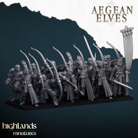 Aegean Elf  Archers by Highlands Miniatures