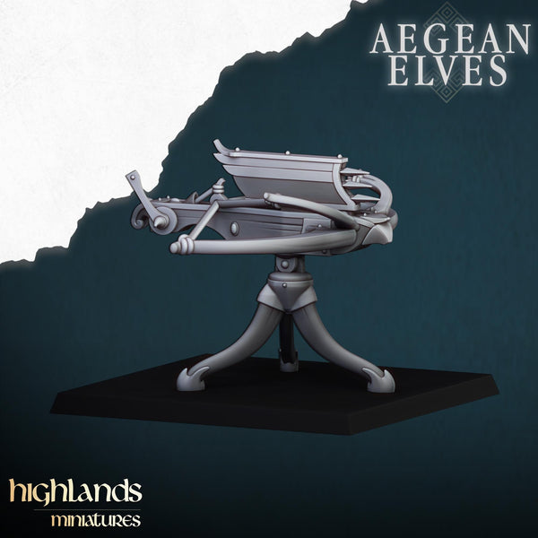 Aegean Elves Ballista  by Highlands Miniatures