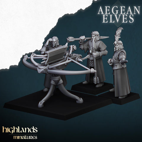 Aegean Elves Ballista  by Highlands Miniatures