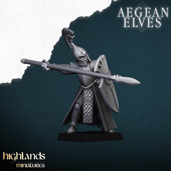 Aegean Elf Spearmen by Highlands Miniatures