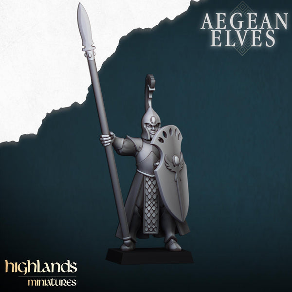 Aegean Elf Spearmen by Highlands Miniatures