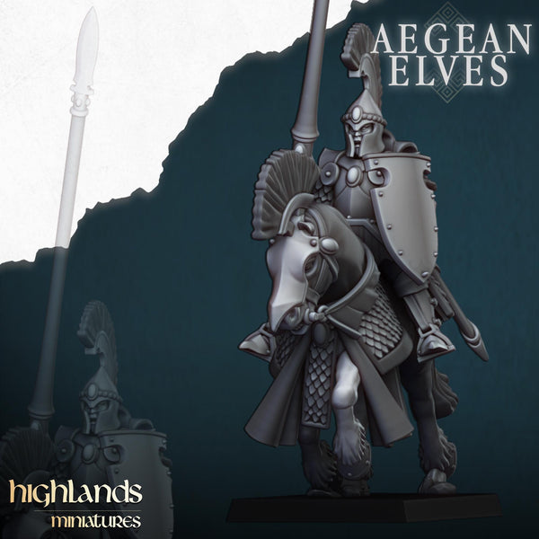 Aegean Elves Mounted Lances unit  by Highlands Miniatures