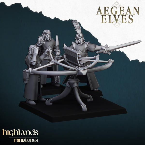 Aegean Elves Ballista  by Highlands Miniatures
