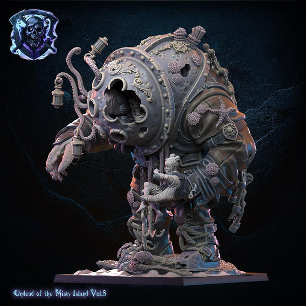 Undead of Misty Island- Deep Sea Diver and Small Beauty by Lost Kingdom Miniatures