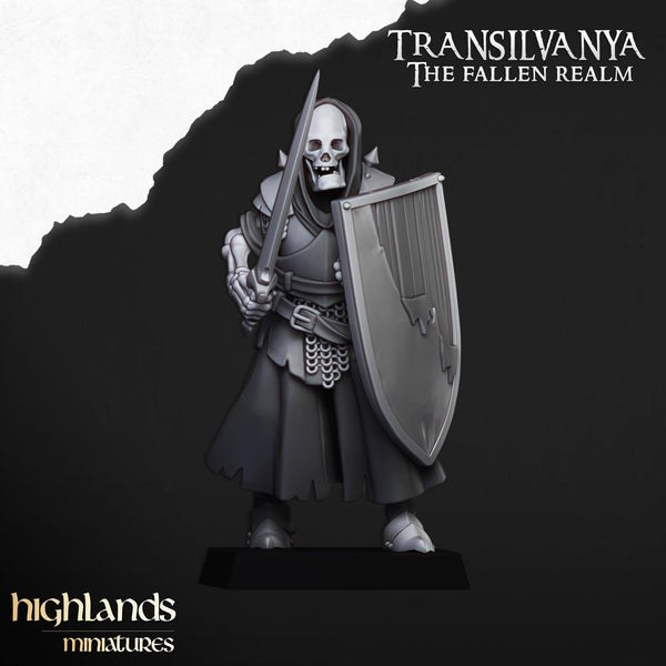 Spectres of Transilvanya - Skeletal Guard by Highlands Miniatures