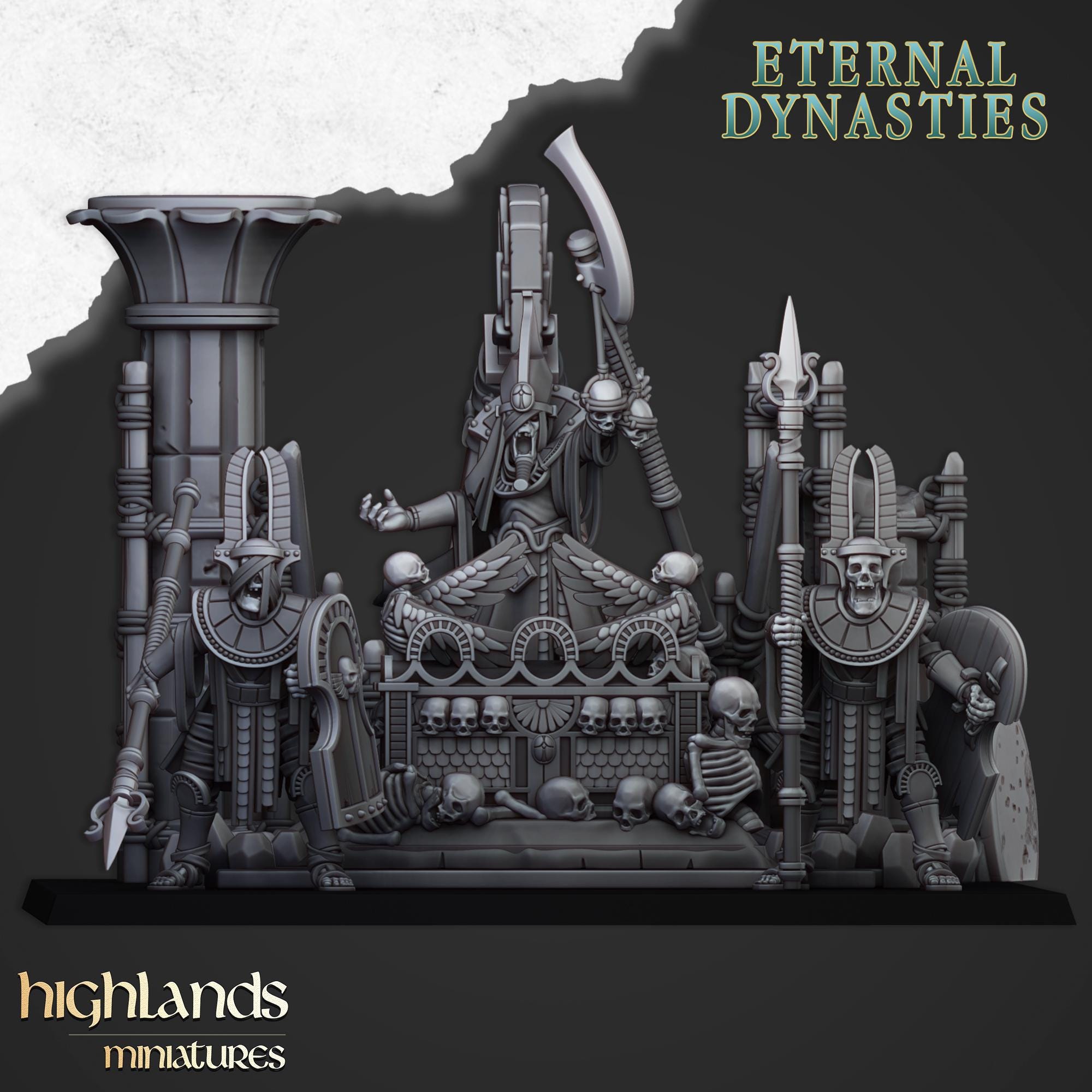 Eternal Dynasties -Pharaoah Funeral Ship by Highlands Miniatures