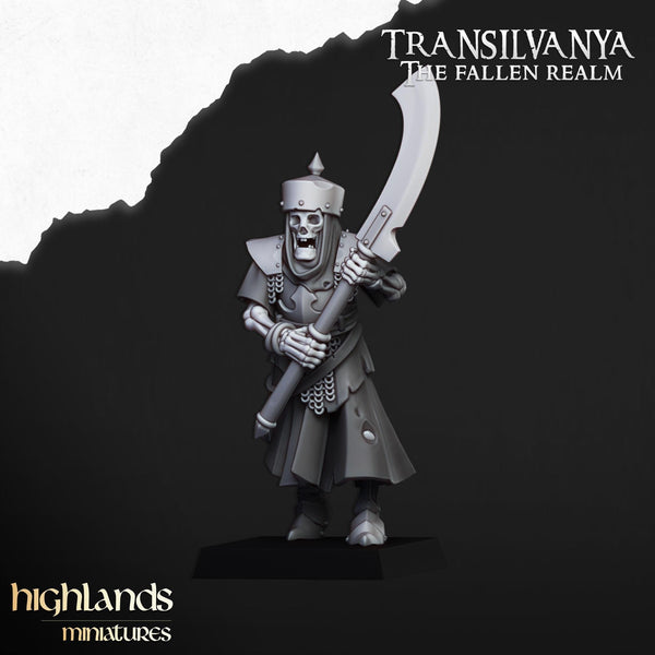 Spectres of Transilvanya - Skeletal Guard by Highlands Miniatures