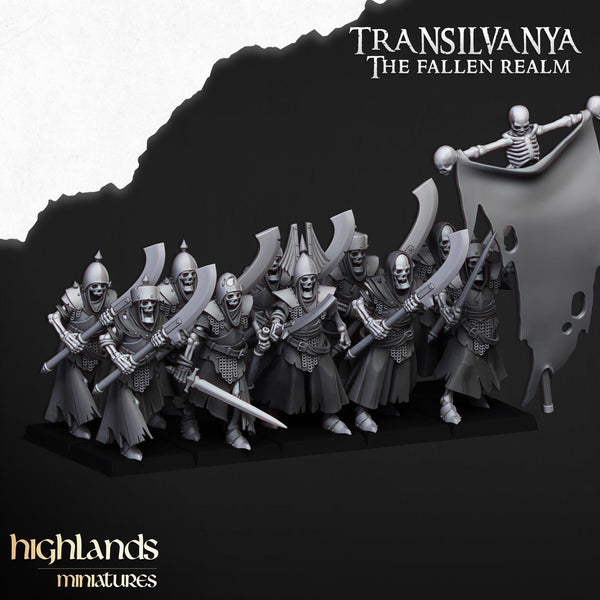 Spectres of Transilvanya - Skeletal Guard by Highlands Miniatures