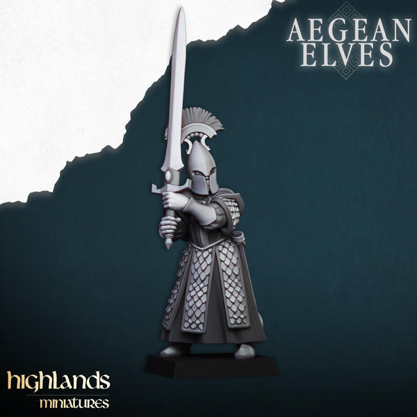 Aegean Elves Swords of Messara Regiment by Highlands Miniatures