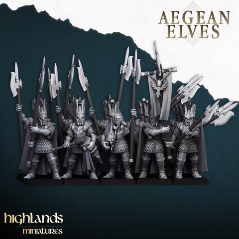 Aegean Elves Mycenean Guard Regiment by Highlands Miniatures