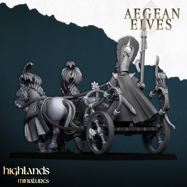 Aegean Elves Chariot  by Highlands Miniatures