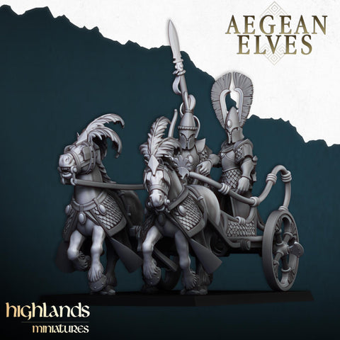 Aegean Elves Chariot  by Highlands Miniatures