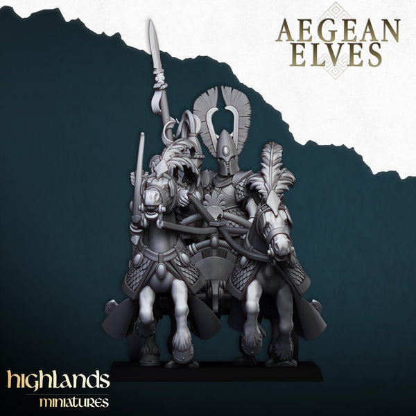 Aegean Elves Chariot  by Highlands Miniatures