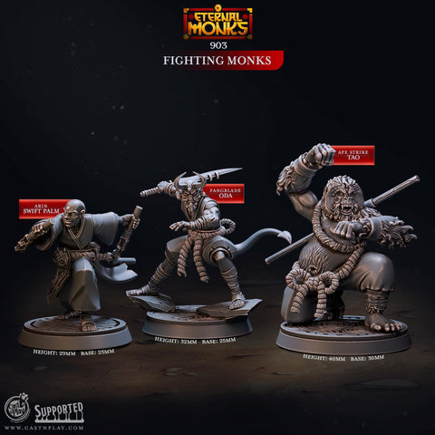 Fighting Monks by Cast N Play (Eternal Monks)