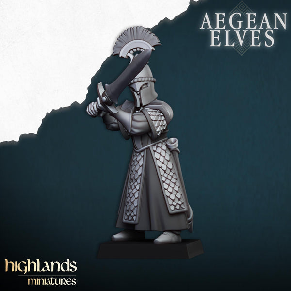 Aegean Elves Swords of Messara Regiment by Highlands Miniatures