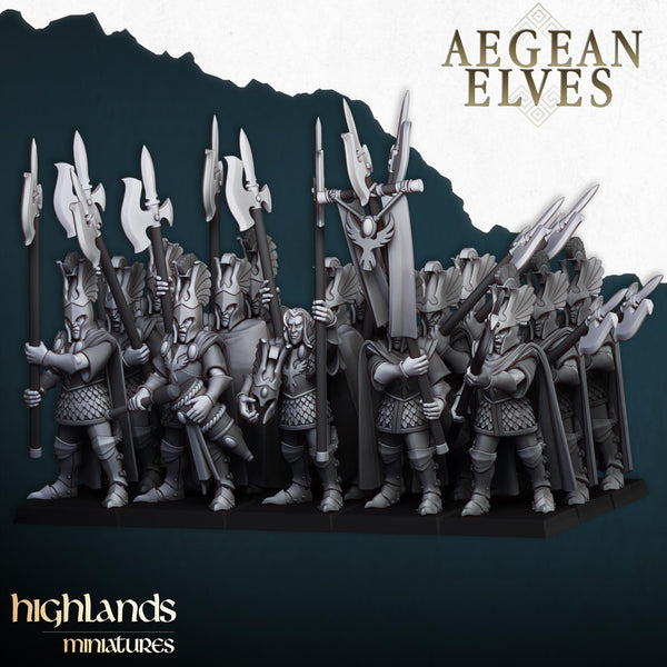 Aegean Elves Mycenean Guard Regiment by Highlands Miniatures