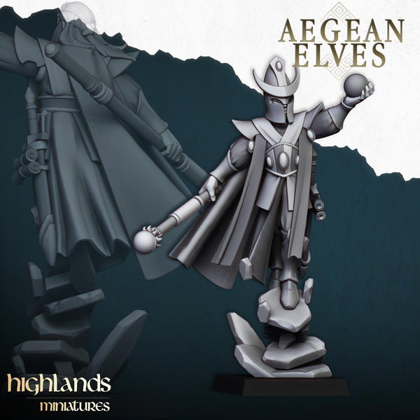 Aegean Elves Mage  by Highlands Miniatures