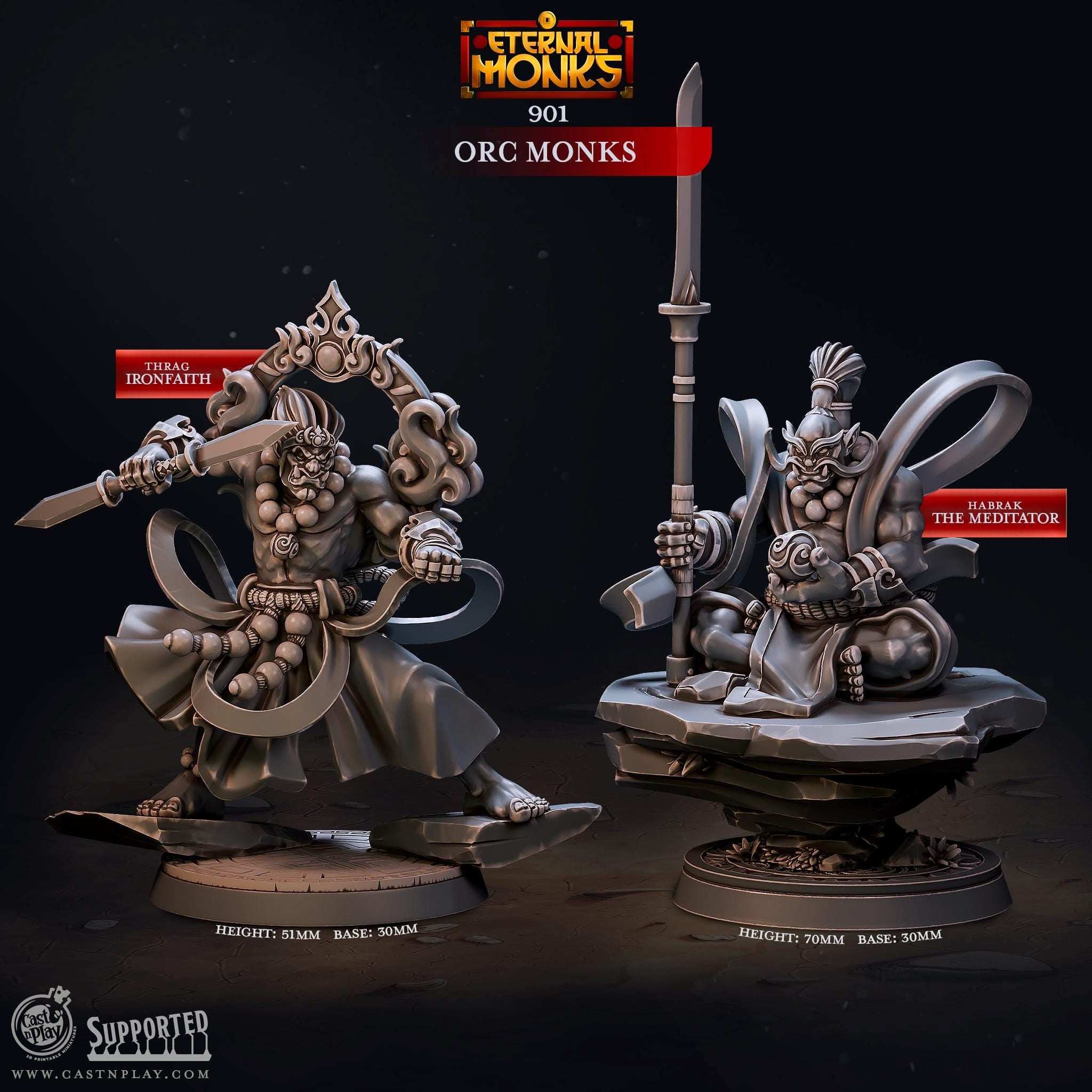 Orc Monks by Cast N Play (Eternal Monks)