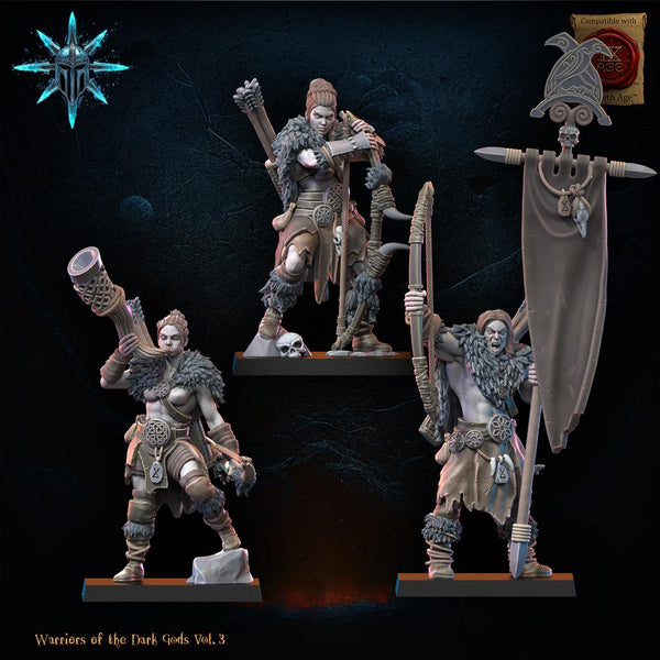 Warriors of the Dark Gods -  Barbarian Regiment by Lost Kingdom Miniatures