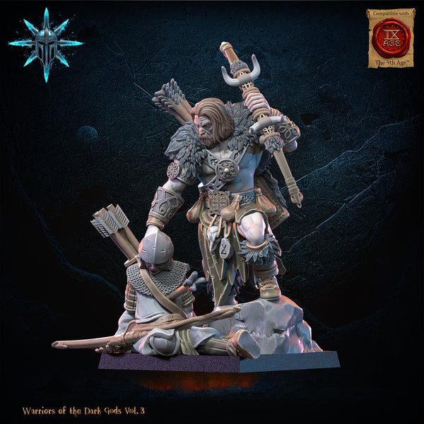 Warriors of the Dark Gods -  Barbarian Chief by Lost Kingdom Miniatures