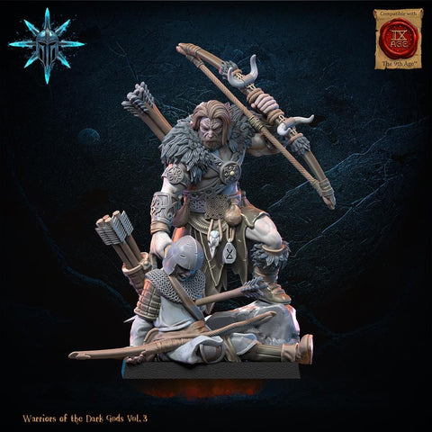 Warriors of the Dark Gods -  Barbarian Chief by Lost Kingdom Miniatures