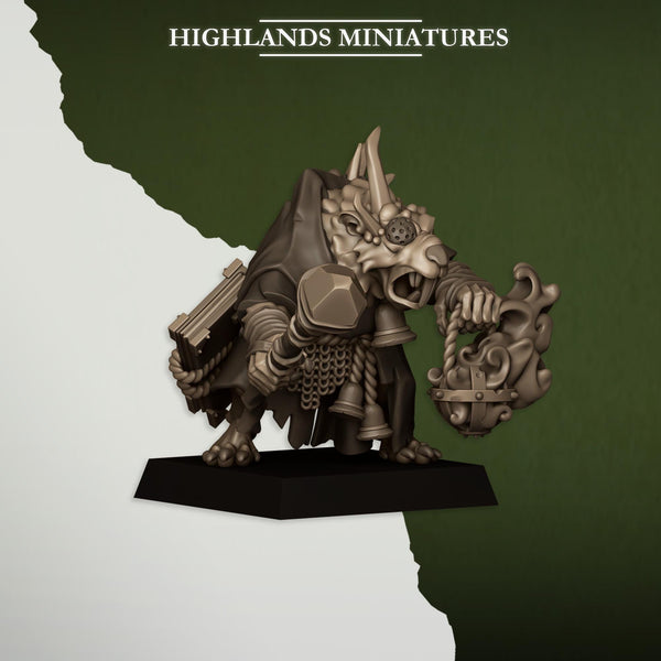 Sewer Vermin - Vermin Pastor by Highlands Miniatures